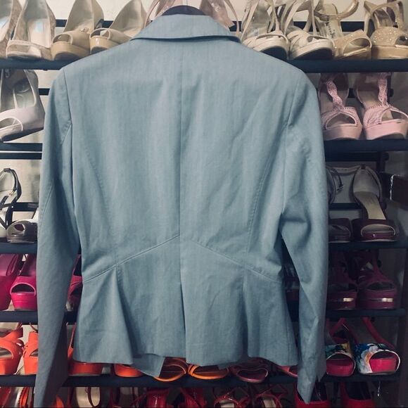 Sz 6 Gray Worthington Stretch blazer single button - Picture 2 of 3